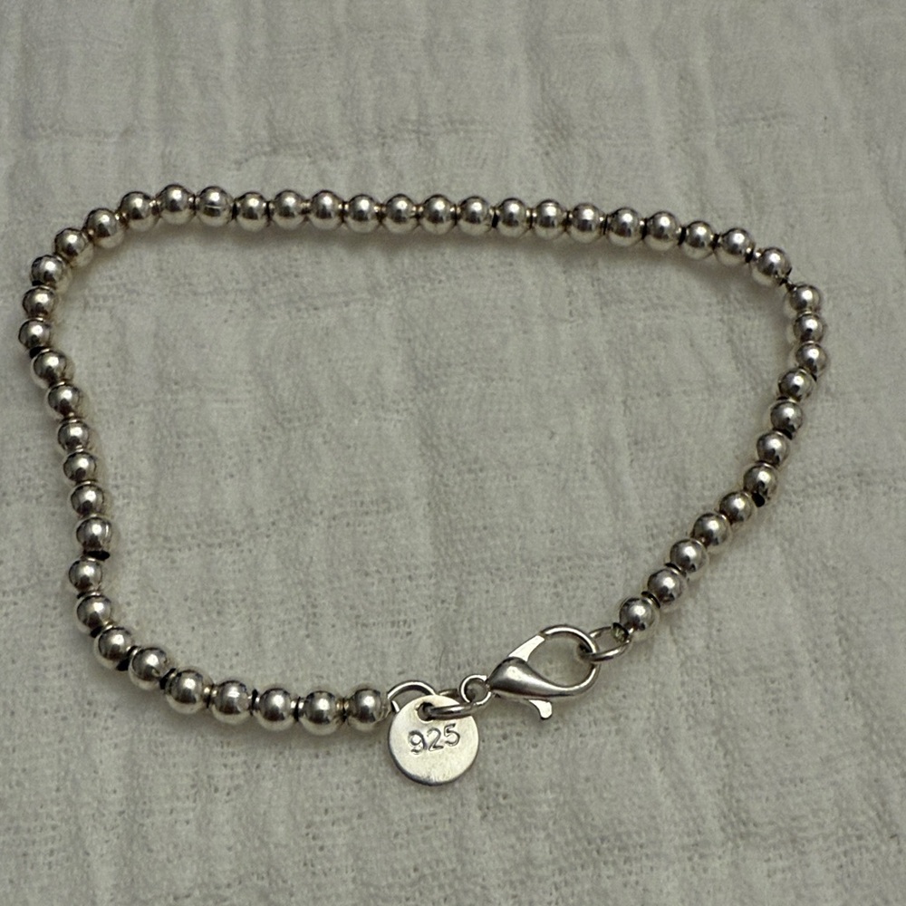 925 Stainless steel Beaded Bracelet